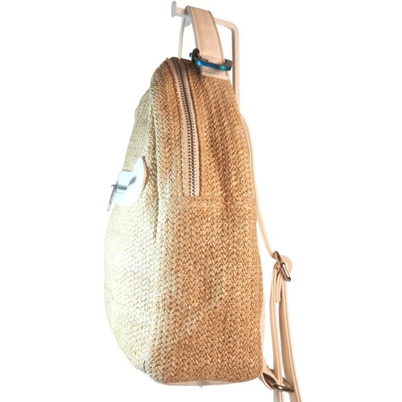 Wild Fable 10.5" Mini Dome Woven Tweed and Faux Leather Backpack - Picture 12 of 12
